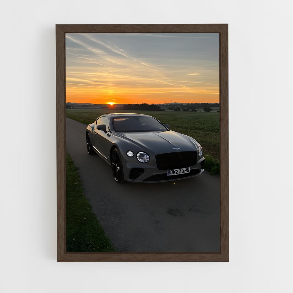 Poster Sunset on Speed – affiche Bentley (vue 5)